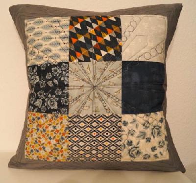 Patchwork- und Quiltforum - - "ruler work" quilten - ein Kissen mit