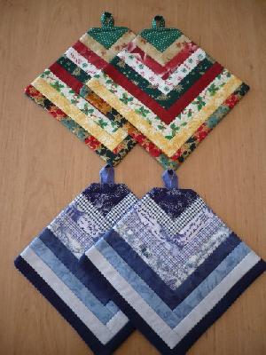 Nähen anleitung topflappen patchwork Topflappen nähen:
